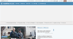 Desktop Screenshot of gazetaonline.com.br