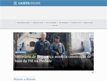 Tablet Screenshot of gazetaonline.com.br